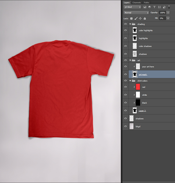 T-Shirt Mockup Template Badge Tutorial