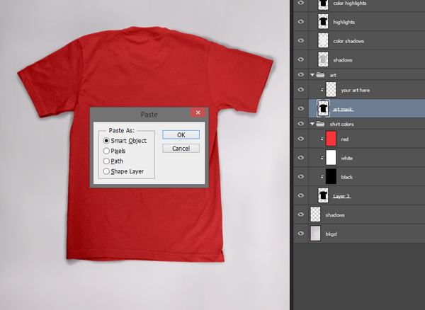 T-Shirt Mockup Template Badge Tutorial