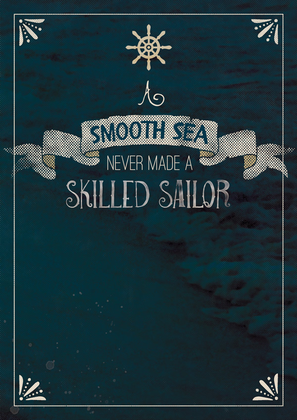 Nautical Quote Poster Tutorial