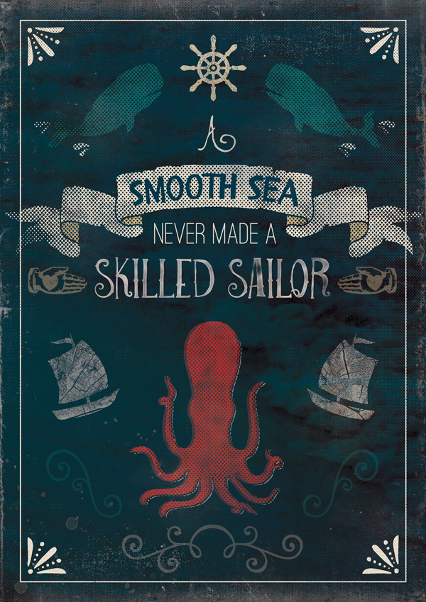 Nautical Quote Poster Tutorial