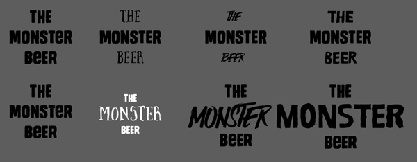 Massive Artistic Font Bundle beer label tutorial