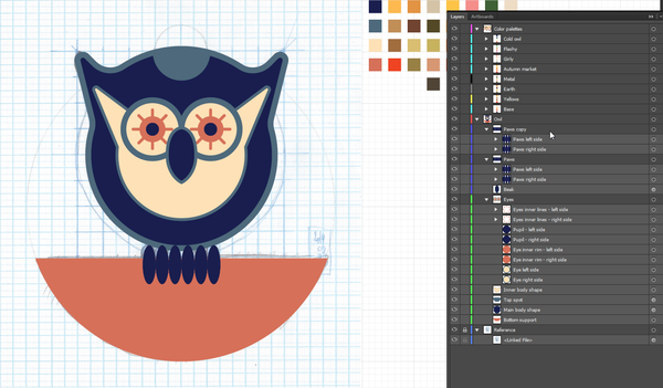 Owl design and texturing tutorial