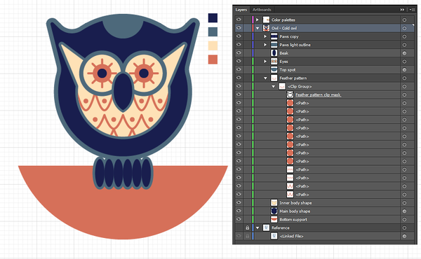 Owl design and texturing tutorial