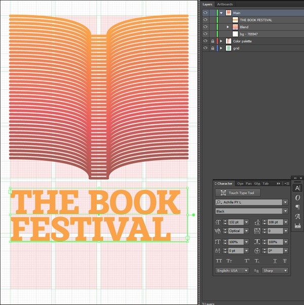 Typographic poster design tutorial