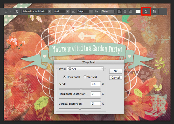 Vector Garden Party Invite Tutorial