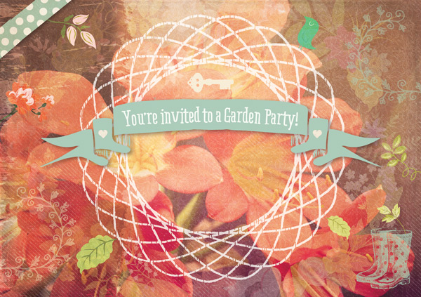 Vector Garden Party Invite Tutorial