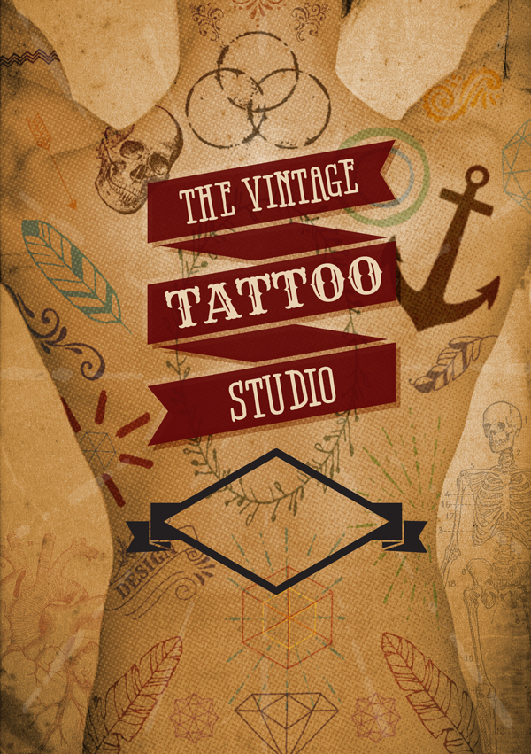 Vintage Tattoo Vectors Tutorial