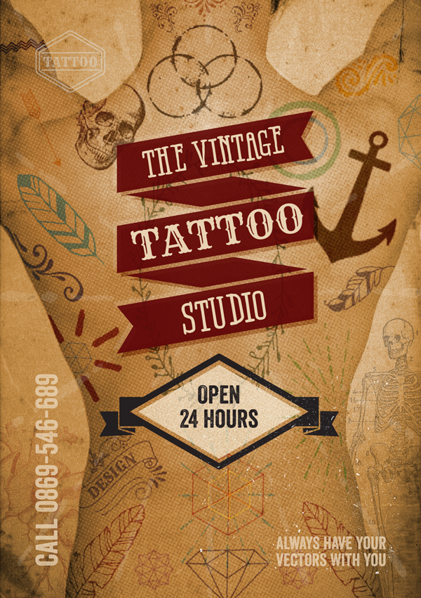 Tattoo Poster Templates | Customize & Download - PhotoADKing