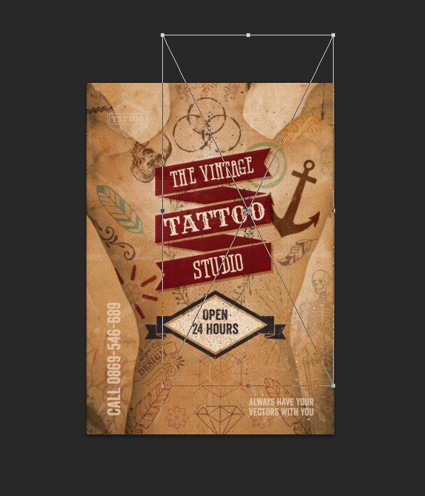 Vintage Tattoo Vectors Tutorial