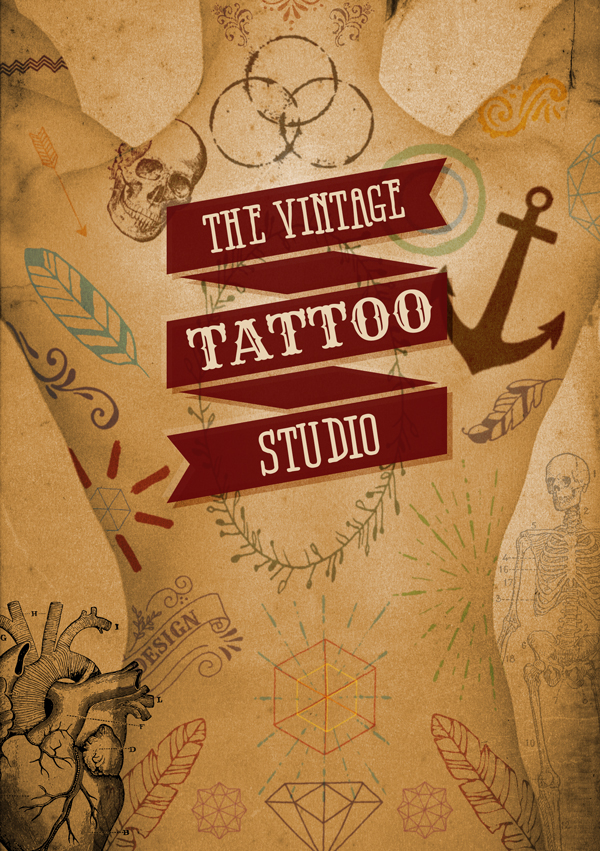 Vintage Tattoo Vectors Tutorial