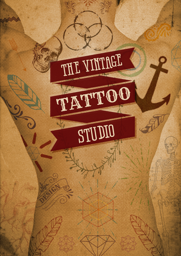 Vintage Tattoo Vectors Tutorial