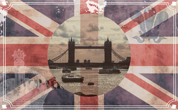 Vintage London Postcard Design Tutorial