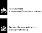 Logo Rijkswaterstaat & Autoriteit Nucleaire Veiligheid en Stralingsbescherming