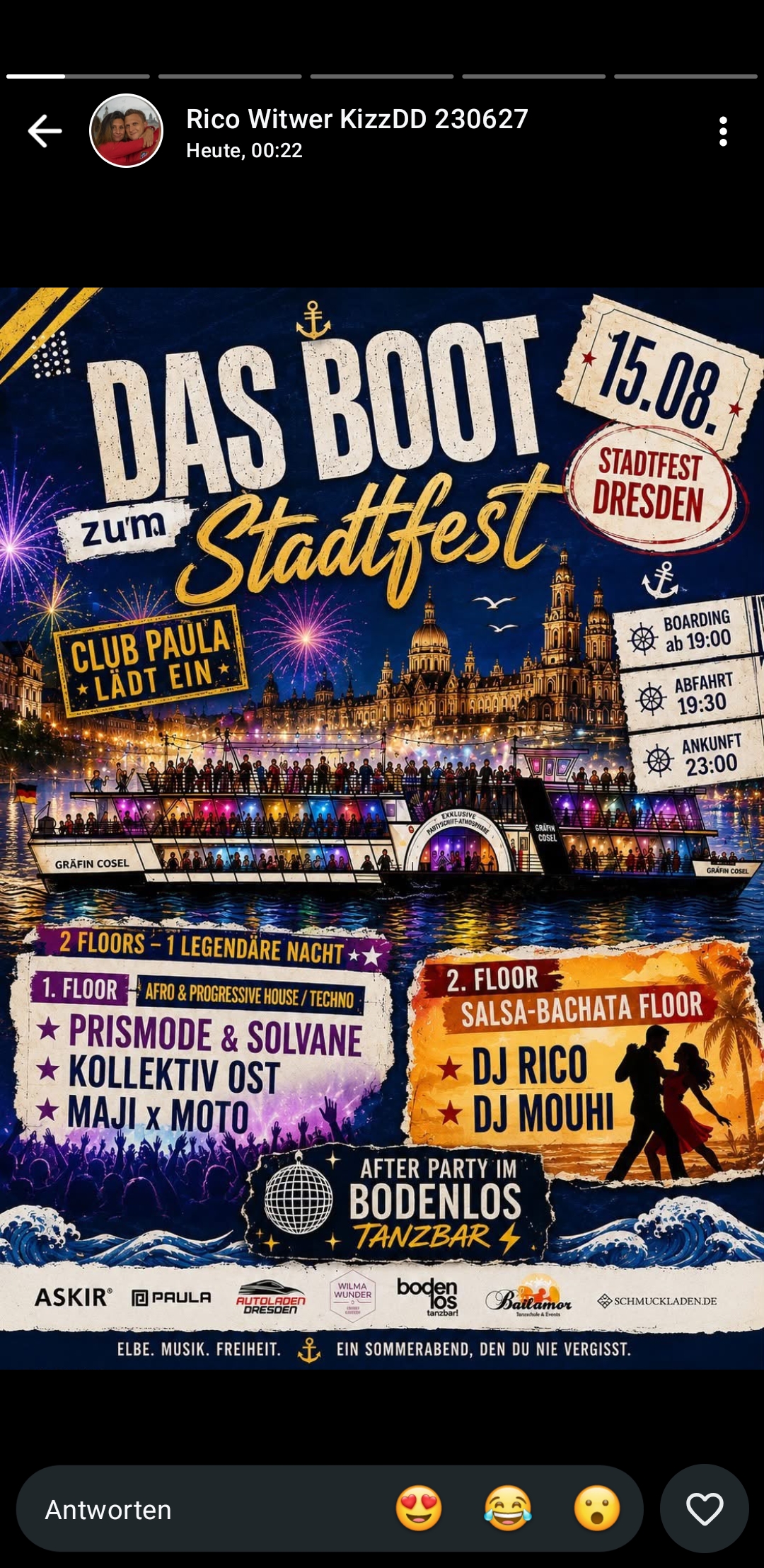 Das Boot zum Stadtfest