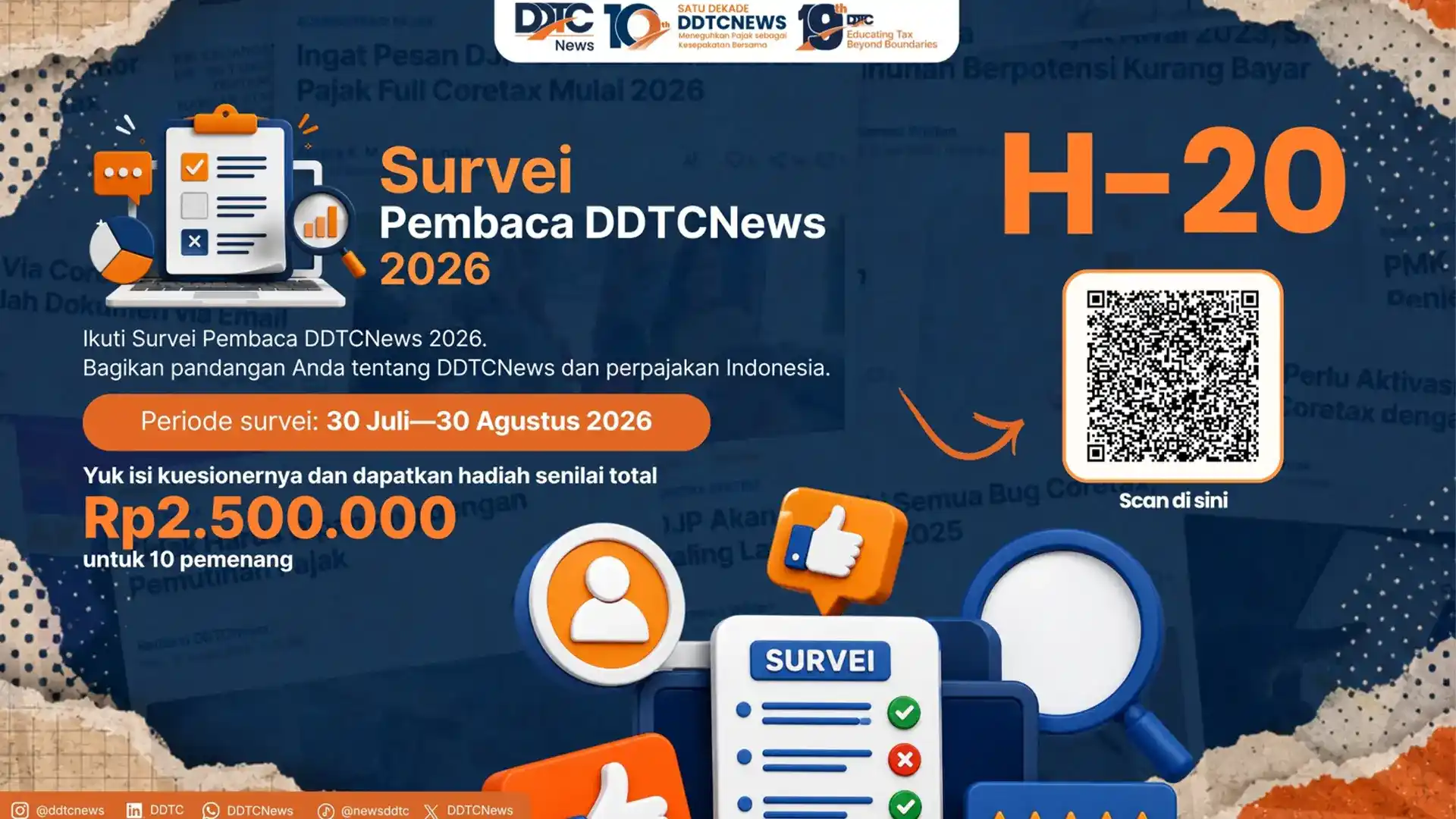 Ayo Ikut Survei DDTCNews, Sampaikan Pandangan Anda soal Perpajakan
