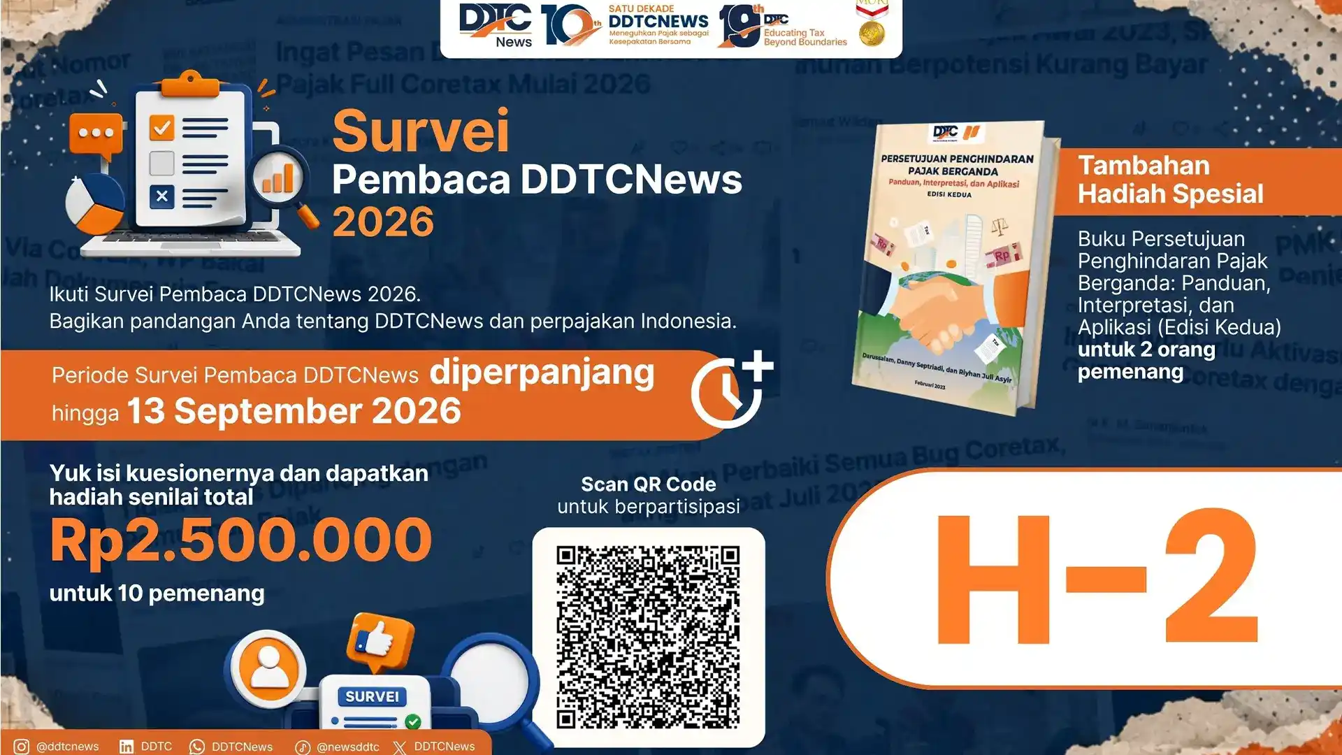 Masih Ada Kesempatan, Ikuti Survei DDTCNews dan Raih Hadiahnya