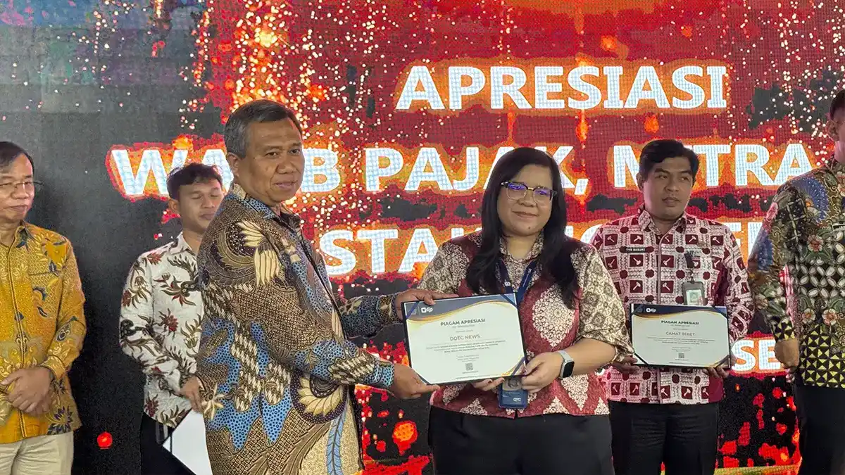 DDTCNews Raih Piagam Apresiasi dari Kanwil DJP Jakarta Selatan I