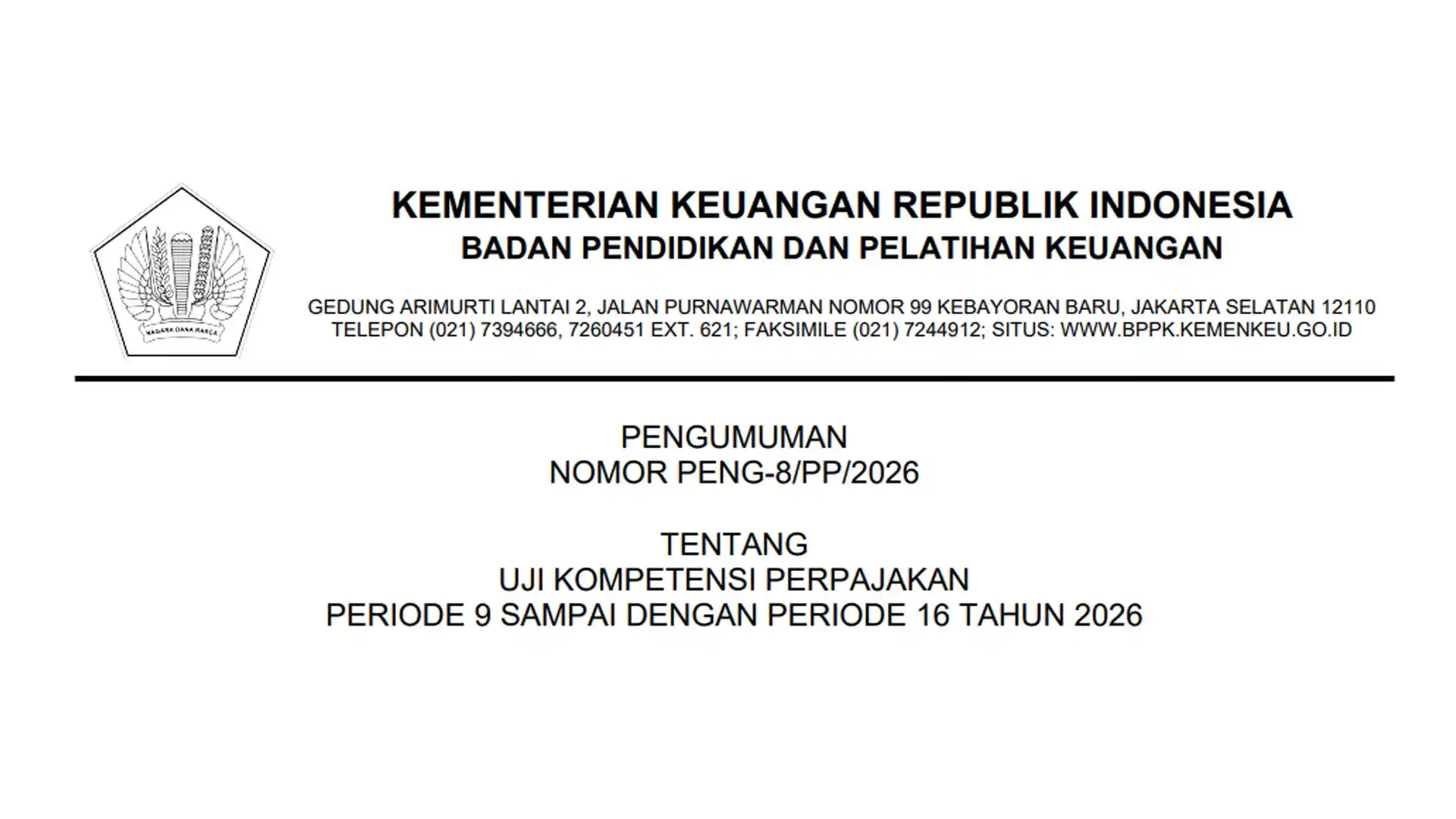 Pendaftaran UKP Periode 9–16 Resmi Dibuka, Simak Ketentuannya