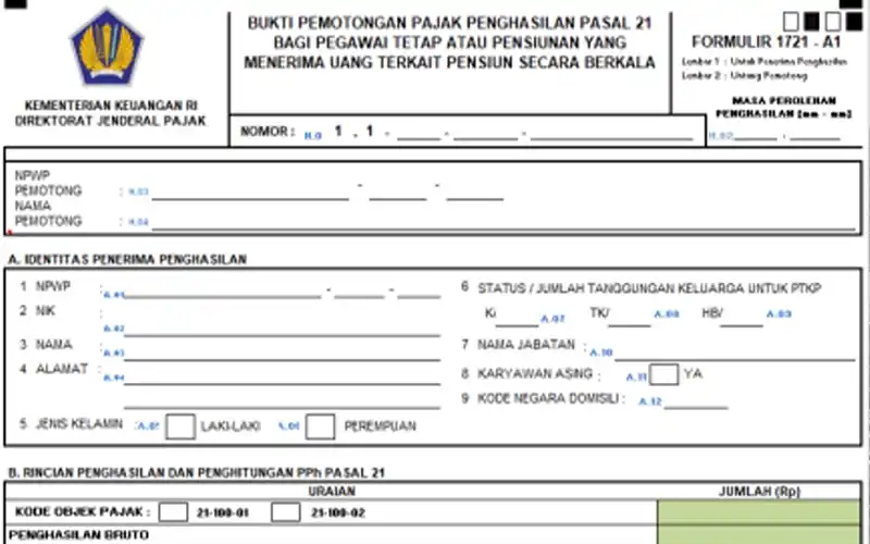 NIK Tak Valid Saat Input Bukti Potong PPh 21, DJP Jelaskan Ini