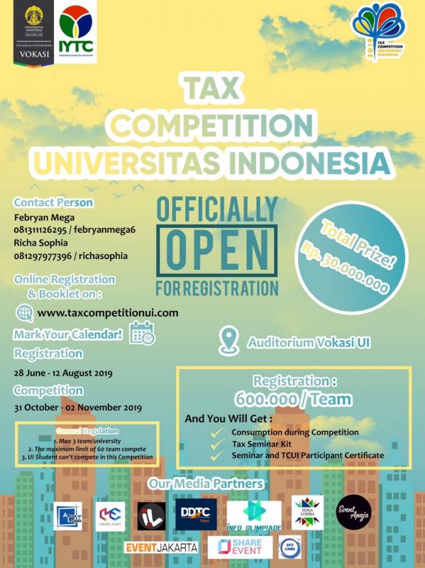 Lagi, Universitas Indonesia Gelar Kompetisi Pajak 2019