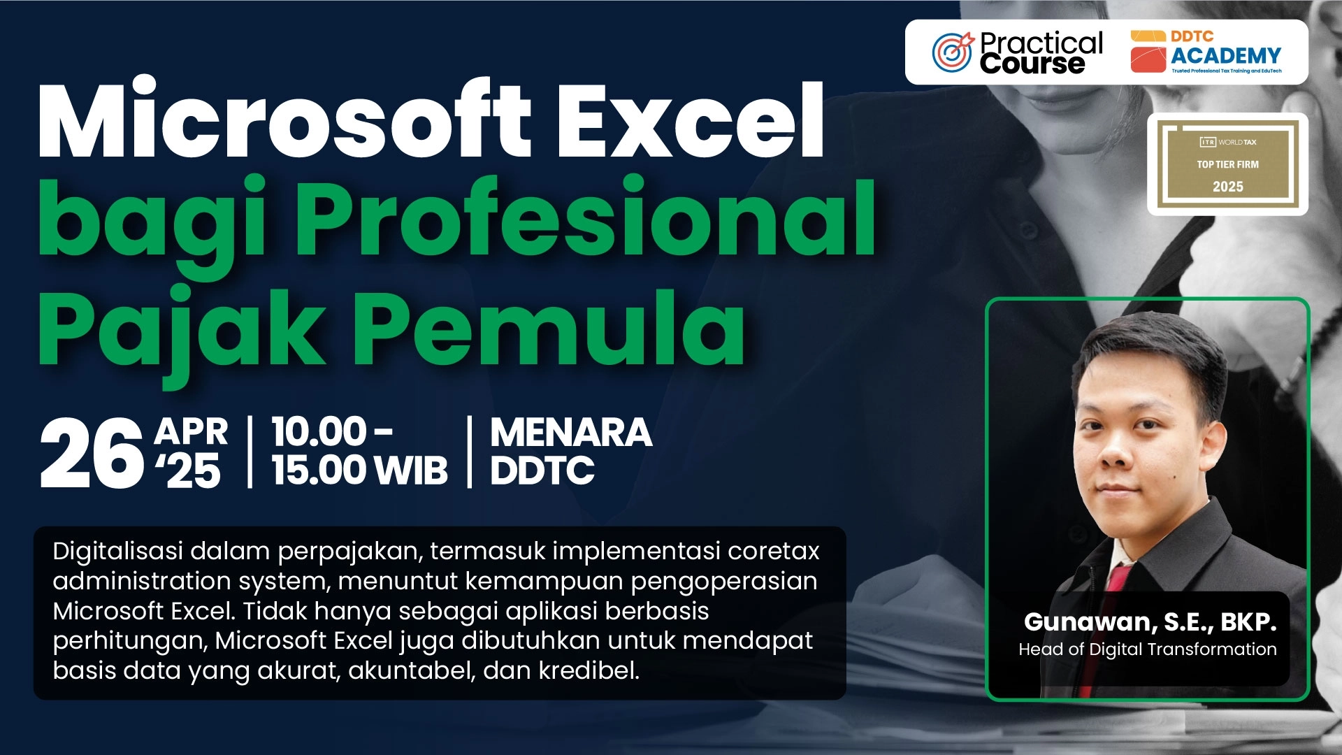 Kuasai Dasar Excel jika Berkecimpung di Bidang Pajak, Ikuti Course Ini