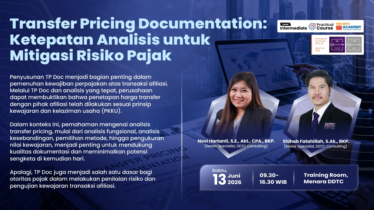 Buat TP Doc dan Analisis Transfer Pricing? Ikuti Course DDTC Academy