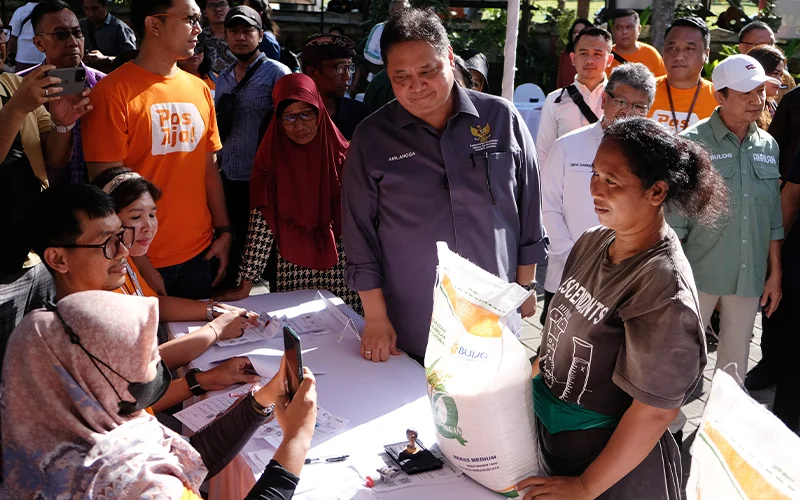 Airlangga: Program Bantuan Beras Berlanjut hingga Juni 2024