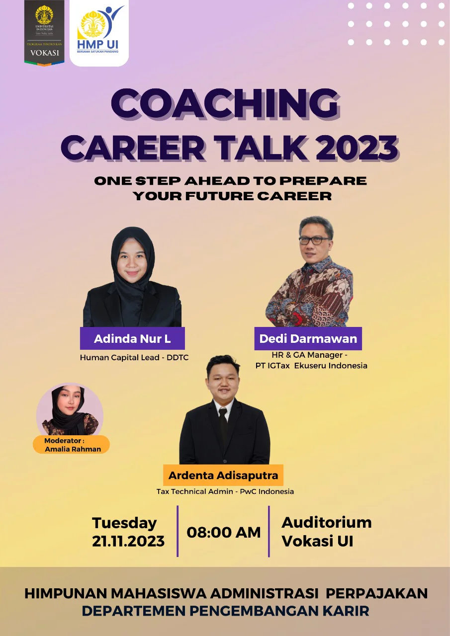 HMP UI Adakan Coaching Career Talk, Undang DDTC Bahas Program Magang
