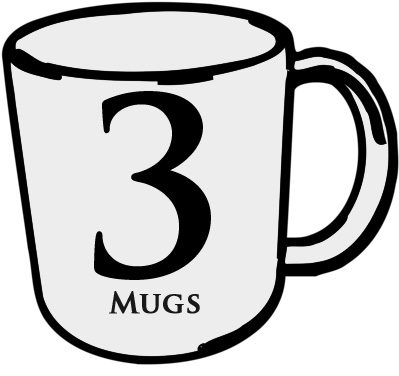 3 Flank Mugs