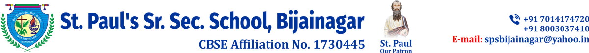 St. Paul's Sr. Sec. School, Bijainagar logo