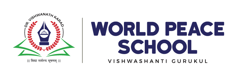 Dr. Vishwanath Karad World Peace School Indore logo