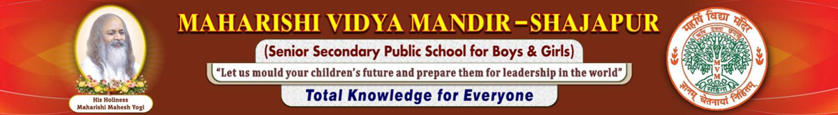 Maharishi Vidya Mandir, Shajapur logo