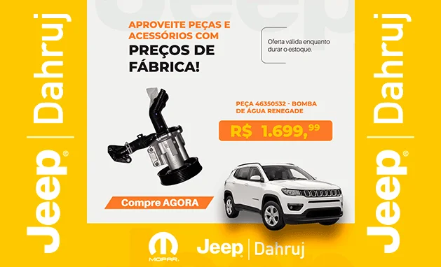 Renegade Sport AT 1.8 16V Flex 4P - Bomba de água Renegade Sport AT 1.8 16V Flex 4P - Bomba de água