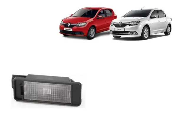 Luz Placa Original Renault Sandero 2020 Luz Placa Original Renault Sandero 2020