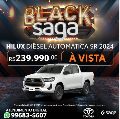SR 2024 - BLACK SAGA HILUX SR 2024 - BLACK SAGA HILUX
