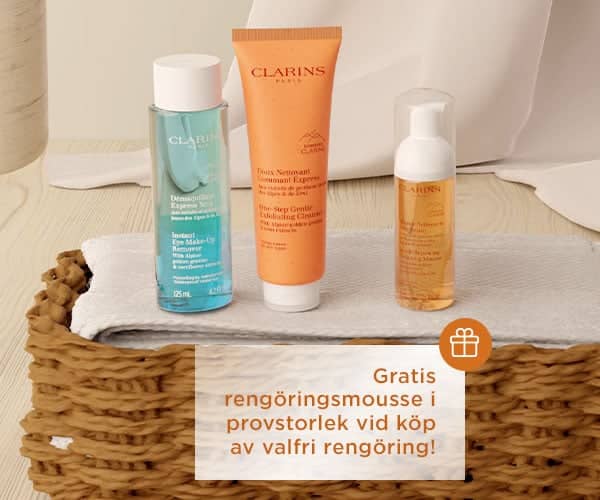 100 kr rabatt vid köp över 600 kr hos Clarins