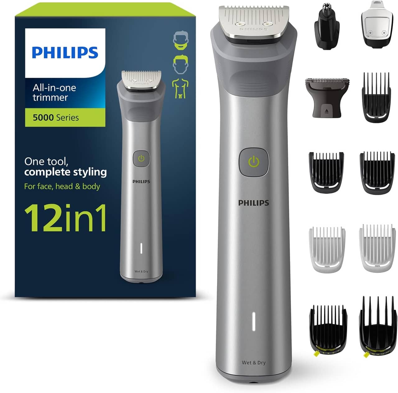 Philips Series 5000 12-in-1 trimmer med 14 inställningar