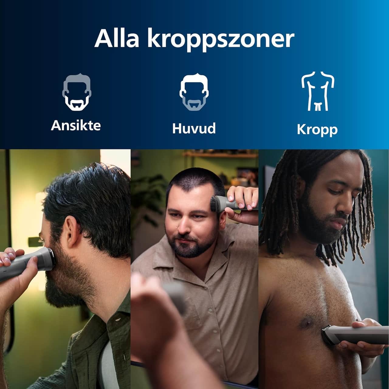 Philips Series 5000 12-in-1 trimmer med 14 inställningar