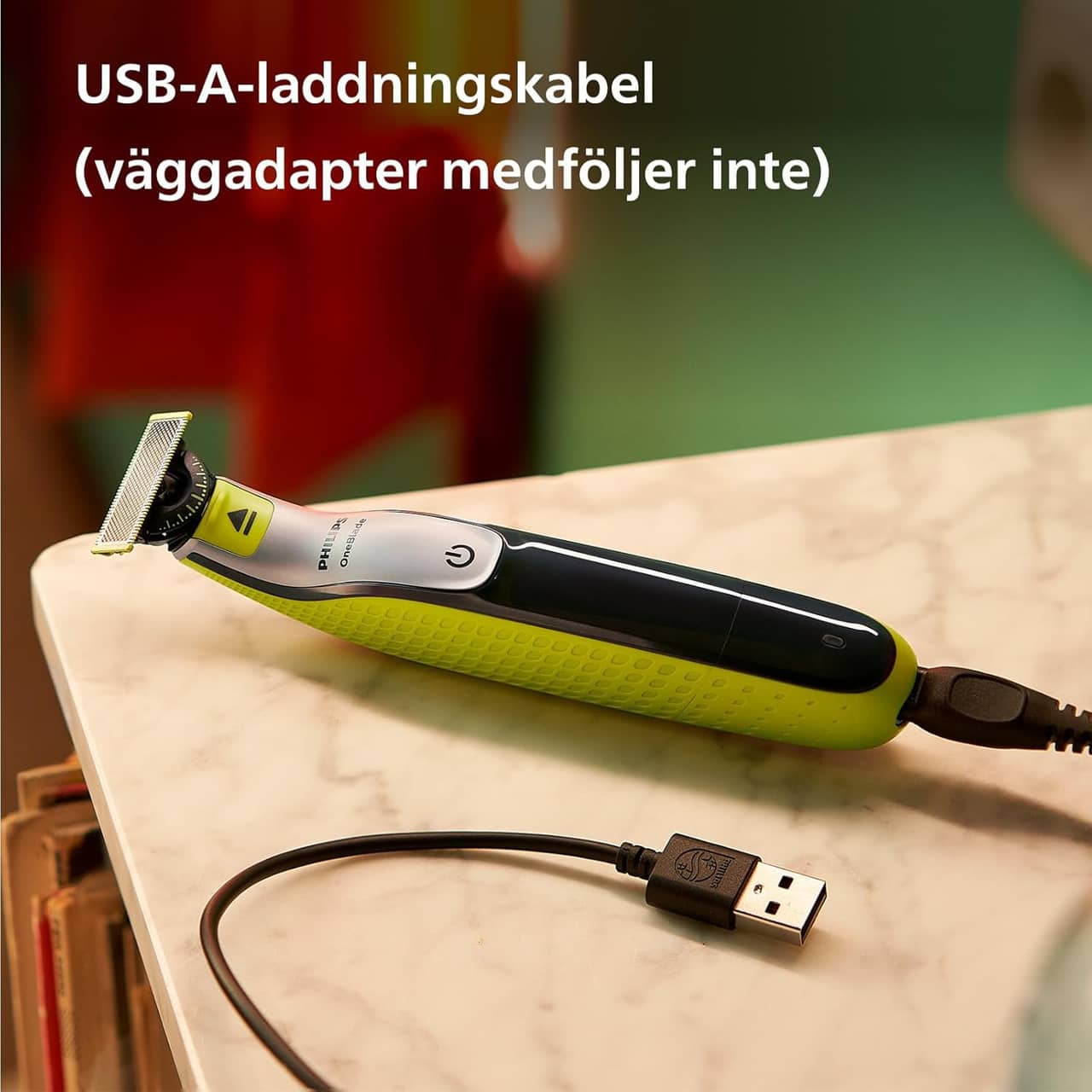 Philips OneBlade 360 elektrisk skäggtrimmer och rakapparat