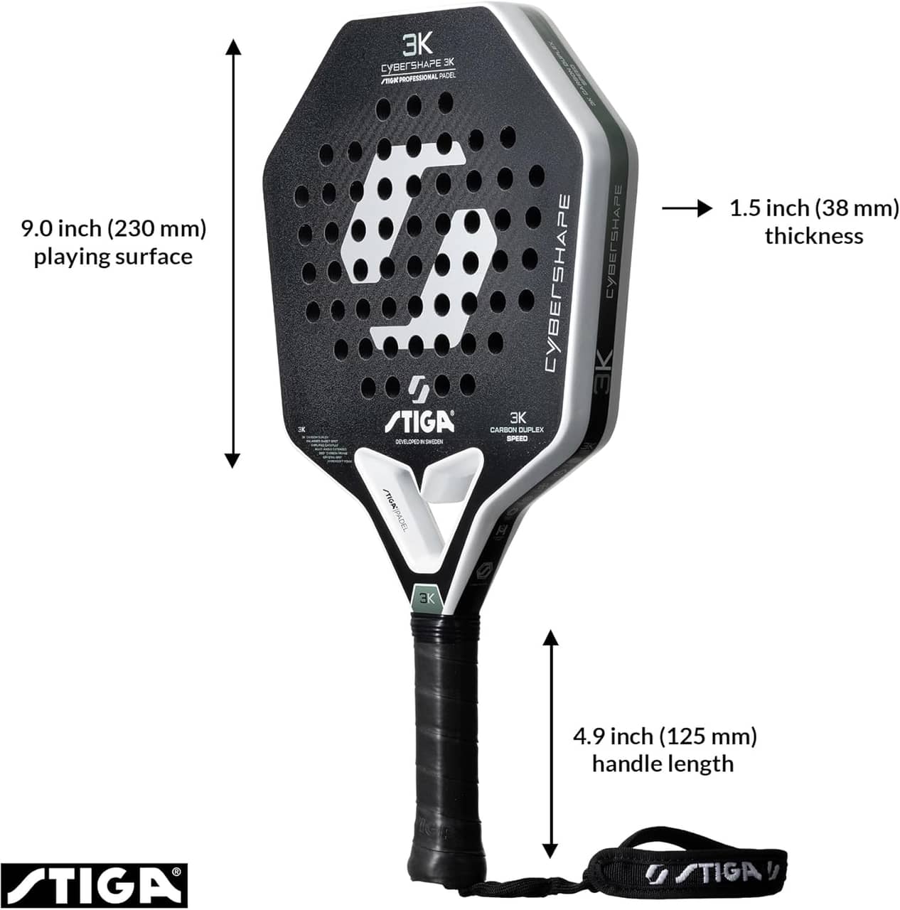 STIGA Cybershape 3K padelracket