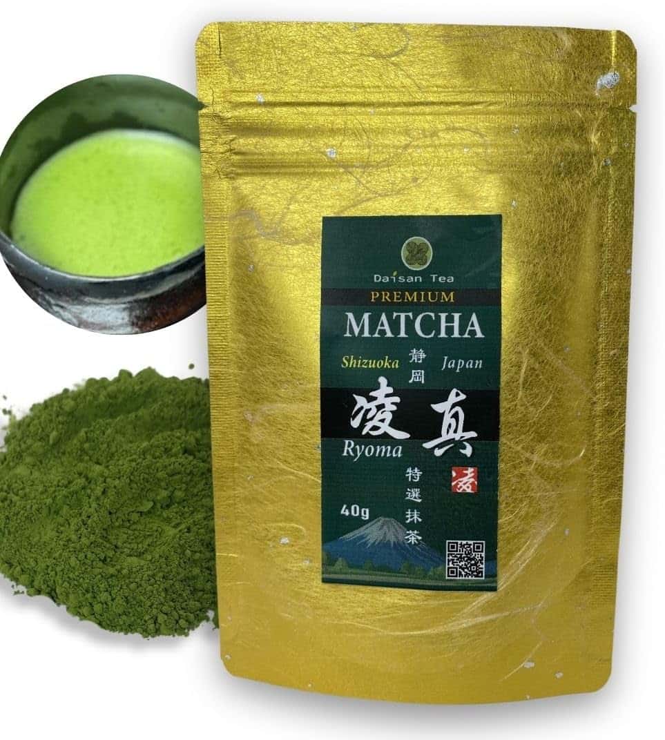 Premium Matcha Ryoma pude 40 g - veganskt grönt te