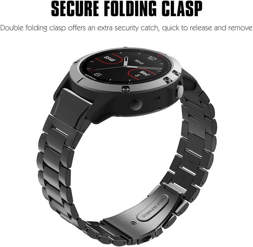 MoKo 22 mm aktivitetsarmband i rostfritt stål