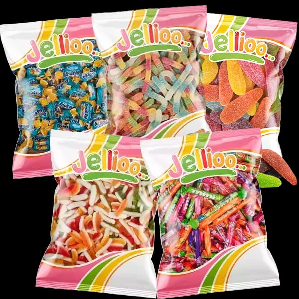 Godis i storpack hos Klippkungen. Bra till festen.