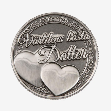 Världens bästa dotter-lyckomynt hos Twear