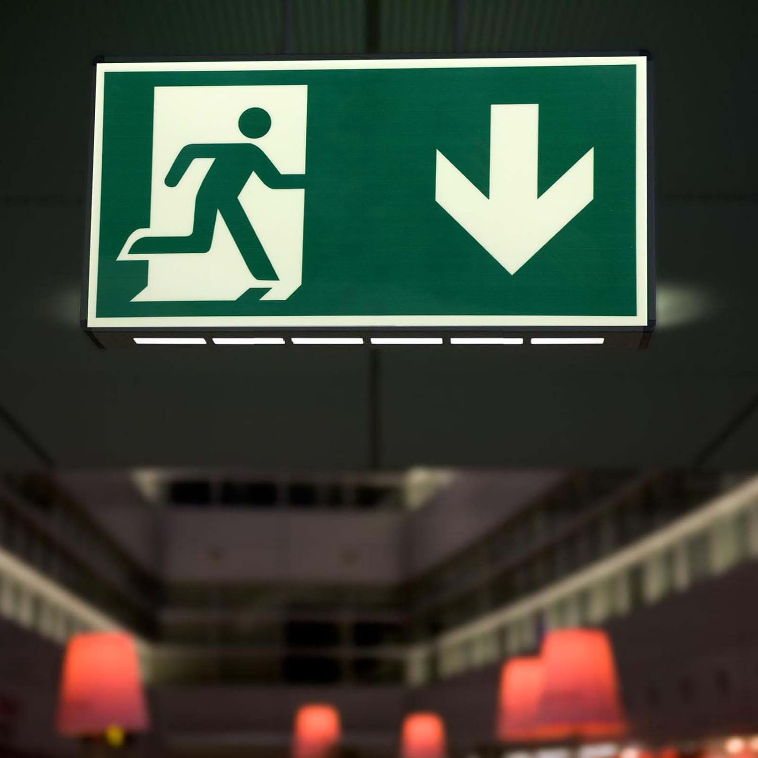 12-pack nödutgångsskyltar 300 x 150 mm