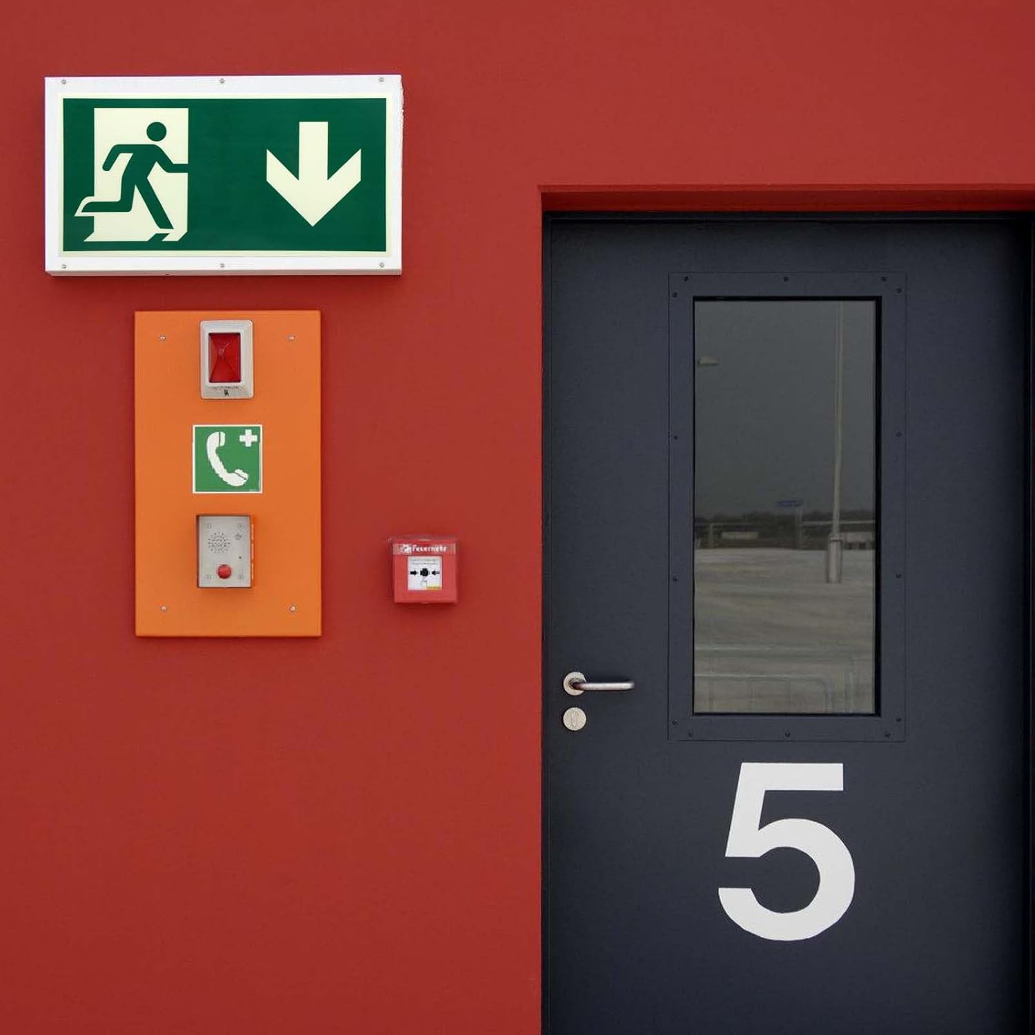 12-pack nödutgångsskyltar 300 x 150 mm