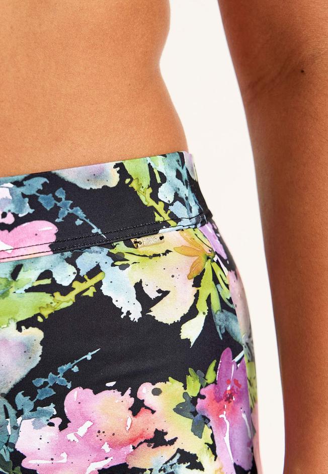 Flerfärgad Bikinitrosa med Korta Ben