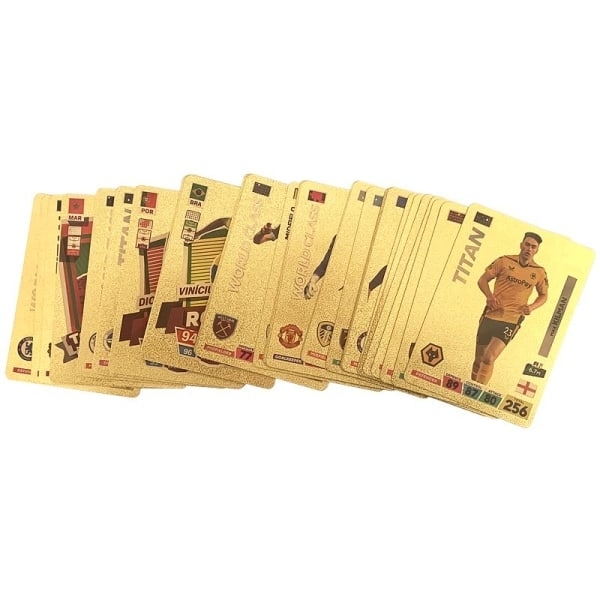 50-pack Roliga Fotbollsguldkort för Barn