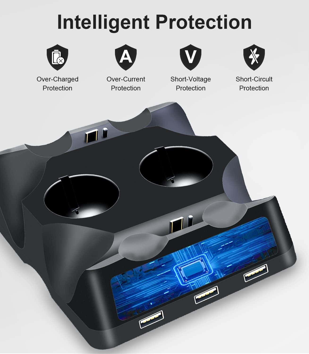 Playstation VR Laddstation för PS4 Handkontroll