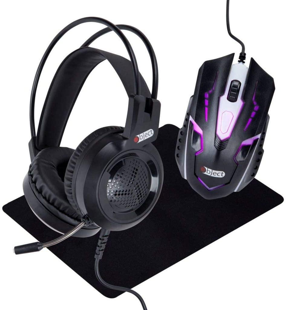 3-in-1 Gaming Kit: Headset, Mouse & Mat